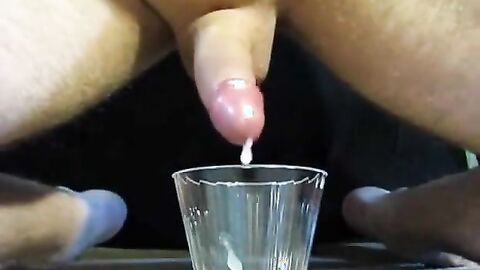 Long Prostate Milking Session Into Cup