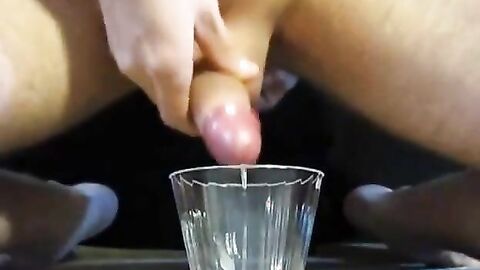 Long Prostate Milking Session Into Cup