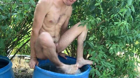 fap And spunk In A Water Barrel