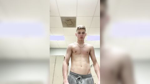 Swimmer Paul jerking off in the shower at the gym (#9, #10, #11)
