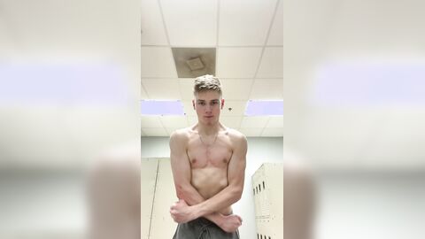 Swimmer Paul jerking off in the shower at the gym (#9, #10, #11)