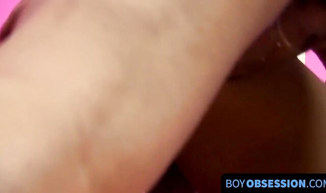 Andy Taylor a young homo shoots jizz after anal pounding