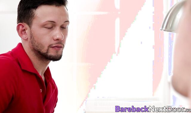 Hardcore bareback fucking with two muscular youngsters