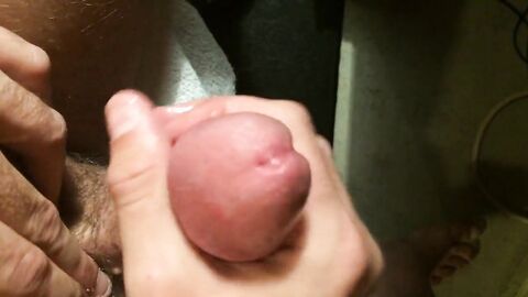 Close up jerk off with spurting cumshot