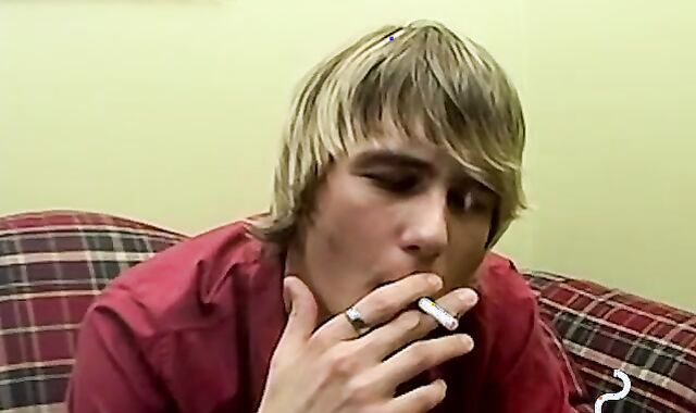 Attractive Jerry sucks by hot Sonny while smoking cigs