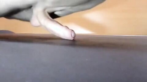 Pushups humping cum closeup