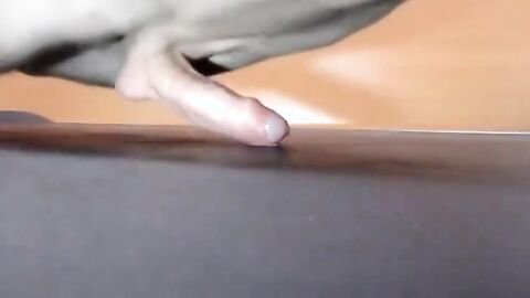 Pushups humping cum closeup