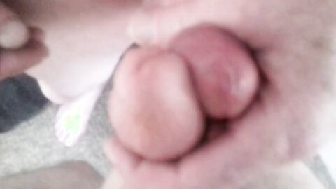 My buddy wanking our cocks together