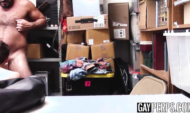 Cute Gay Twink Barebacked by Hot policeman for Stealing