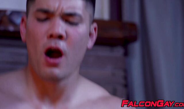Muscular stud barebacked after having his big cock sucked