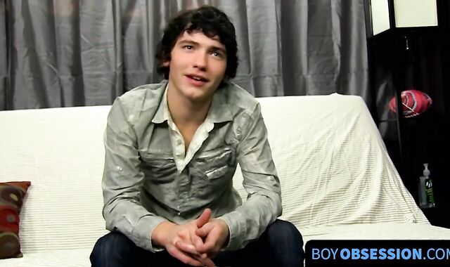Talked with dick chugger plays with his huge dick and cums