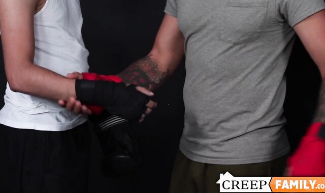 Stepdaddy Dustin Steele personally trains his stepson a fucking session other than bo