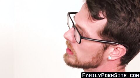 Gorgeous stepson ass screwed by father firm