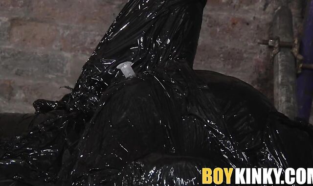 Loveable twink gets ducktaped all over only to be jacked off