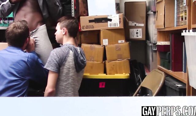 Young delinquents dad sucks officers BBC for sons freedom