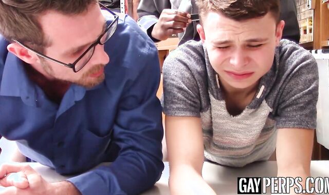 Young delinquents dad sucks officers BBC for sons freedom