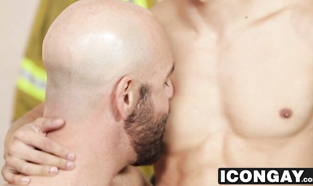 Armond Rizzo gets banged by bald big dick DILF Adam Russo