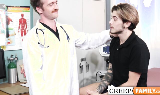Ryan Kneeds feels hot and quite aroused seeing the doctor on duty Nate Stetson