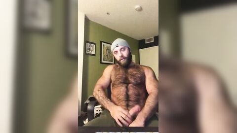 Hairy Lumberjack Shows Off his Cock ( No Cum )