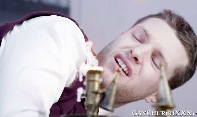 Sacred sexual punishment for horny teen sinner in church
