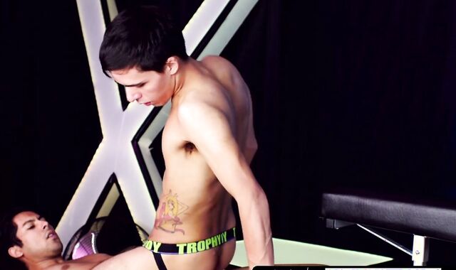 Youthful gay sucks and edges his man prior to barebacking him hard