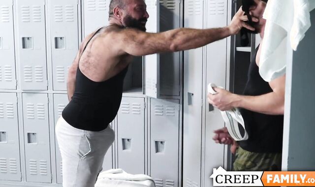 Handsome stud Kyle Hart smelling jock straps while jerking off his horny cock