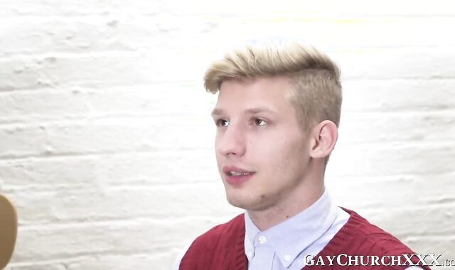 Slutty blonde seminarians obeys holy fathers orders