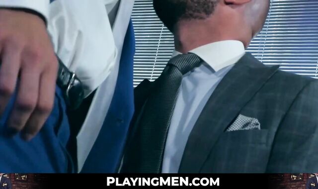 Bruno Max and Robbie Rojo two office workers are anal fucking rough