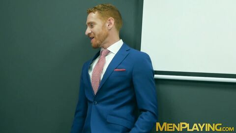 Suit and tie Welcum Leander and Shane Jackson analfucking