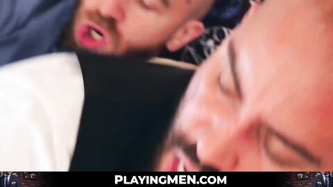 Man with a beard Businessman Kinky Rimming gives Bruno Max