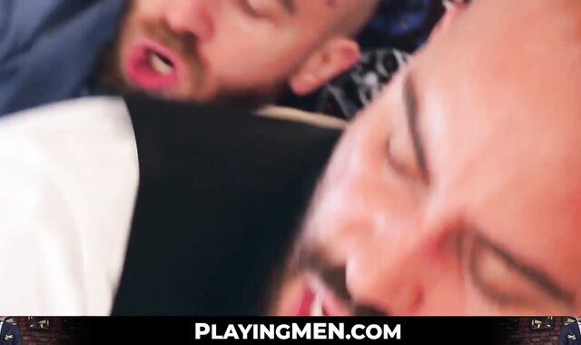 Man with a beard Businessman Kinky Rimming gives Bruno Max
