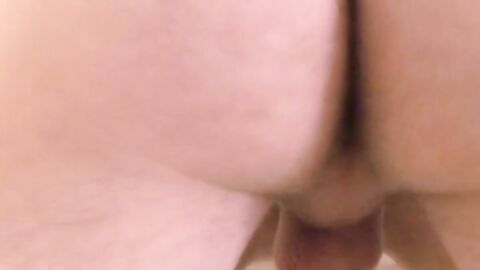 Chick gets pounded while amateur guy jerks off his big dick