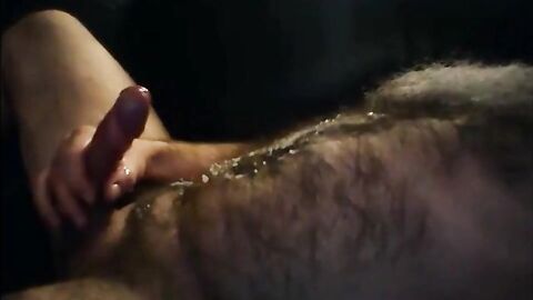 Massive mature uncut cumshot