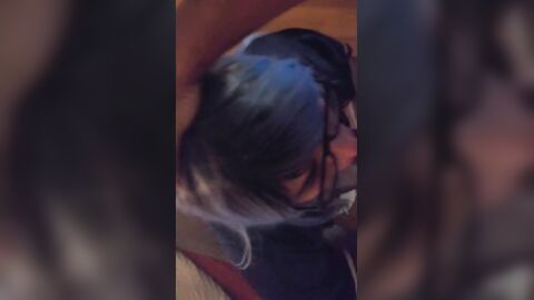 BBC cums in mouth of white sissy fag