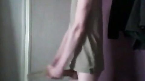 skinny twink masterbates with sex toy
