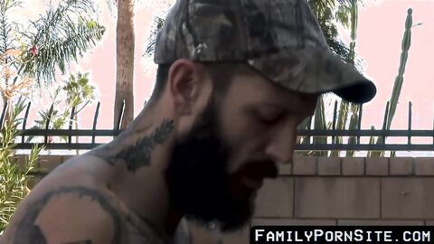 Stud pounds stepson crude in the wake of fucking his tight throat unpleasant