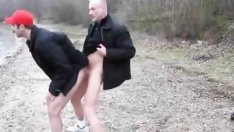 Hot Fuck on a Cold Day Outside