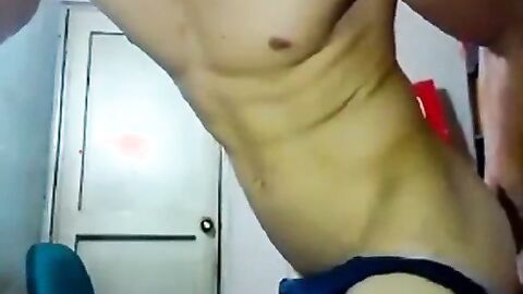 Sexy boy plays with his hot ass