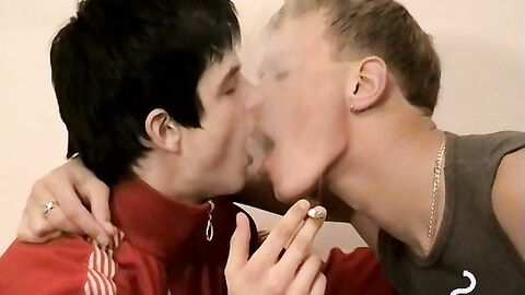 Sleepover turns to rough cock playing with cute twink