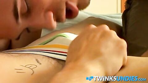 Undie twinks Krist Cummings and Jacob Wright cum together