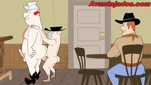 Cartoon Gay The Sheriff and His Bandits