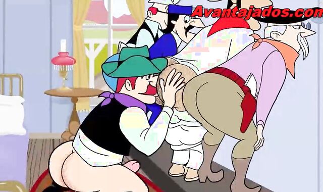 Cartoon Gay The Sheriff and His Bandits