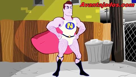 The big assed superhero and his powers cartoon