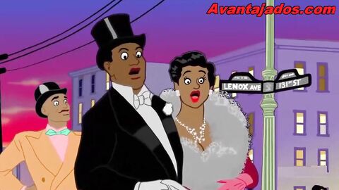 cartoon black pauzudos dancing gay