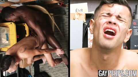 Young twink pickpocket forced to strip and drilled by BBC