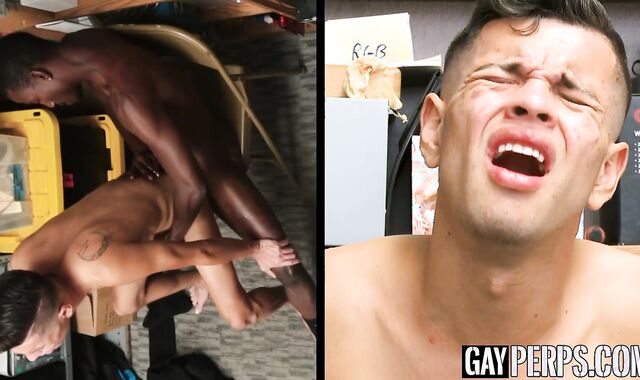 Young twink pickpocket made to strip and drilled by BBC
