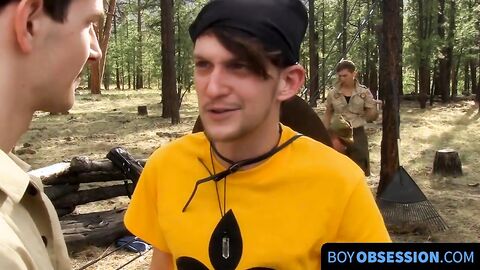 Tanner and Jason go on a blowjob and anal play camping trip