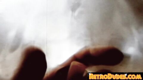 Gay patient jerks off while dildo screwed by hot specialist