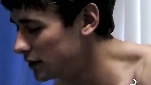 Smoking twink enjoys  barefuck with handsome stepbro
