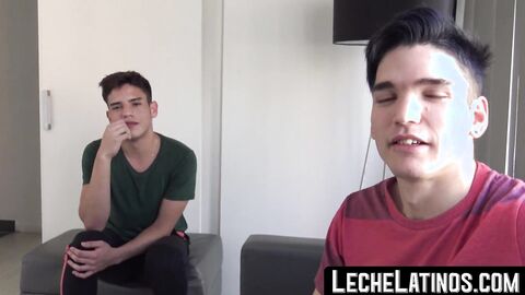 Latino twins engage in their first private gay encounter
